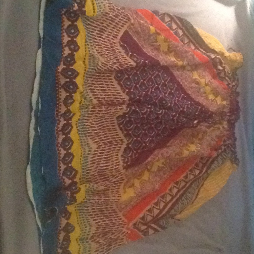 Indian print women's skirt, medium, elastic waist